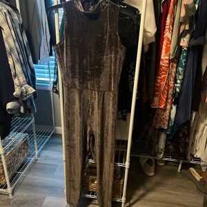Fablectics Fall jumpsuit open back Medium